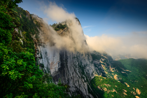 Conoce el impresionante Monte Hua en China