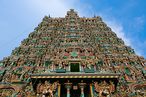 El espectacular templo de Meenakshi Amman