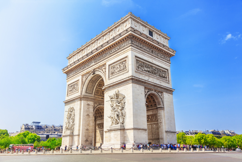 El Arco del Triunfo, uno de los grandes emblemas de París