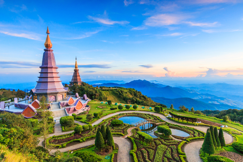 El Parque Nacional de Doi Inthanon en Tailandia