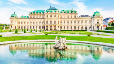 El magnífico palacio Belvedere en Viena