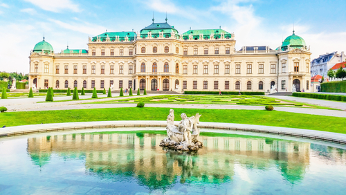 El magnífico palacio Belvedere en Viena