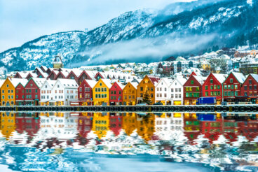 Bergen en Noruega, una ciudad llena de color