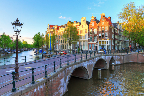 Paseando por el barrio de Jordaan en Ámsterdam