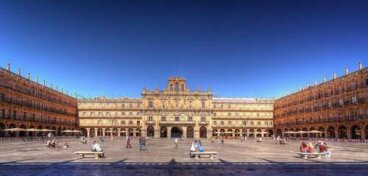 La monumental Plaza Mayor de Salamanca