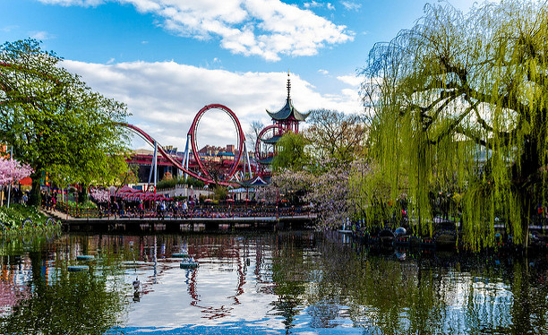 Los fantásticos jardines Tivoli en Copenhague