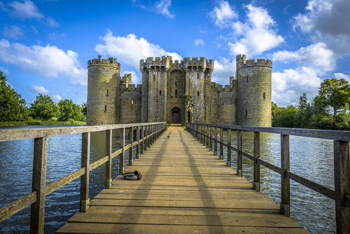 El castillo de Bodiam en Inglaterra, pura apariencia