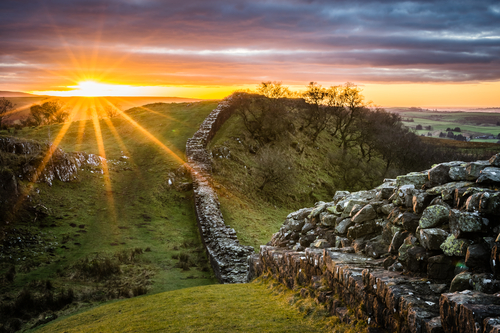 La Muralla de Adriano en Inglaterra, una construcción magnífica
