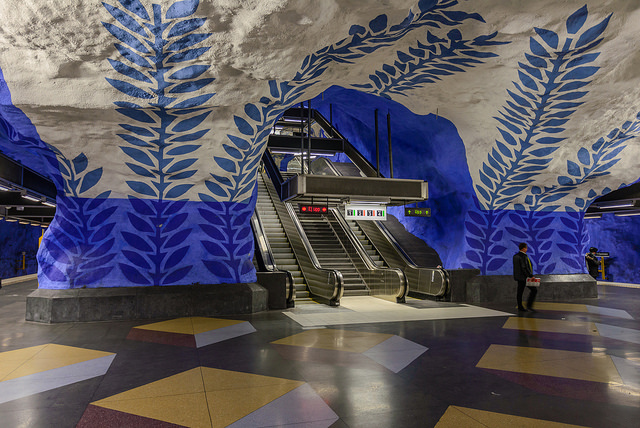 8 instantáneas que muestran el espectacular metro de Estocolmo