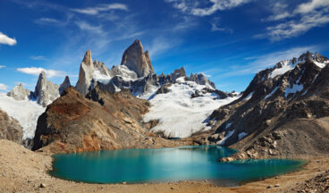 La Laguna de los Tres, vecina del glaciar Perito Moreno