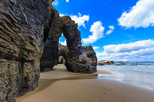La playa de las Catedrales, una de las más bellas de Galicia