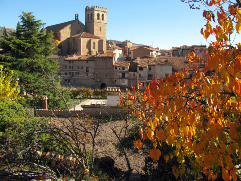 Mora de Rubielos en la sierra turolense de Gúdar-Javalambre