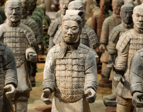 Los Guerreros de terracota en el mausoleo de Qin Shi Huang