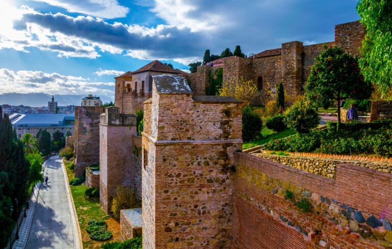 La alcazaba de Málaga, una antigua fortificación musulmana