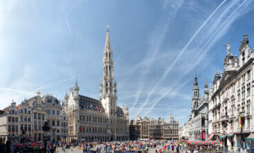 Visitamos el bello Ayuntamiento de Bruselas