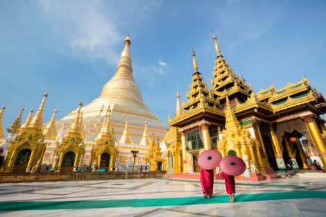 Pagoda de Schwegadon en Yangon