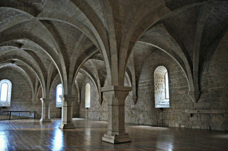 Interior del monasterio de Poblet