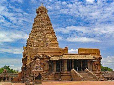 Historia del templo de Brihadisvara en la India