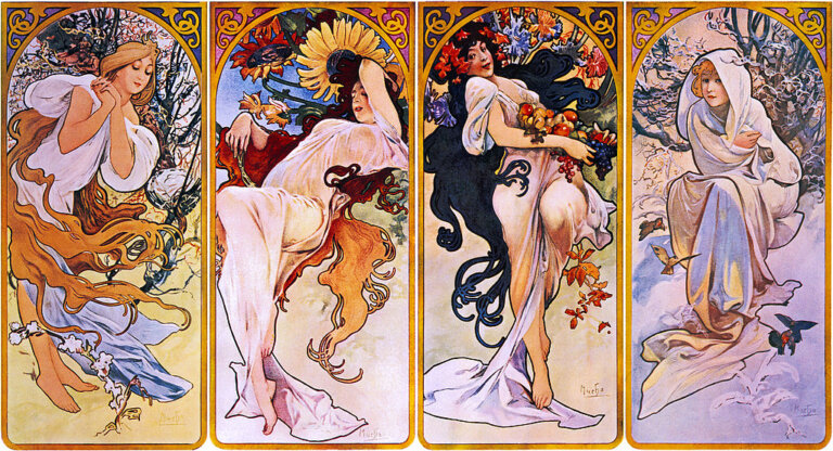 Las ciudades del pintor Alphonse Mucha