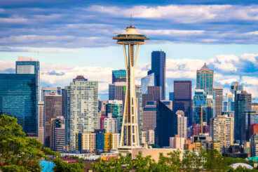 Sube a la torre Space Needle de Seattle, en Estados Unidos
