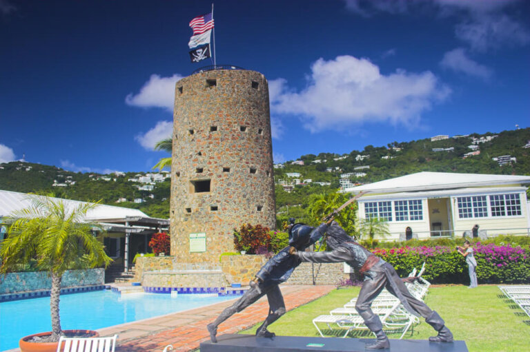 El castillo de Barbanegra en las Islas Vírgenes