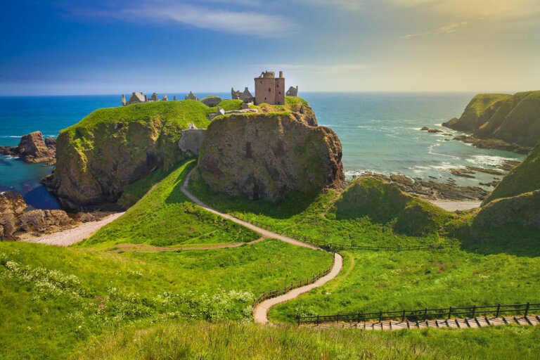 Castillo de Dunnottar en Stonehaven, Escocia