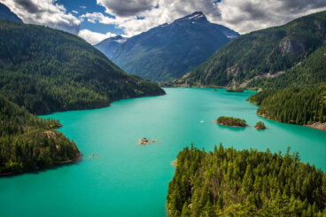 Conoce la magnífica vista del lago Diablo en Washington