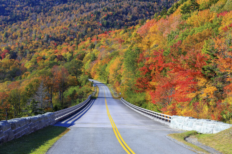 Atravesamos los Apalaches a través de la Blue Ridge Parkway