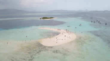 Pasir Timbul: el color de un banco de arena magnífico