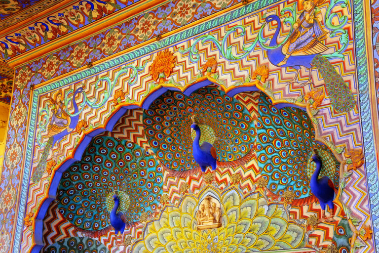 Influencia del pavo real en la arquitectura de India