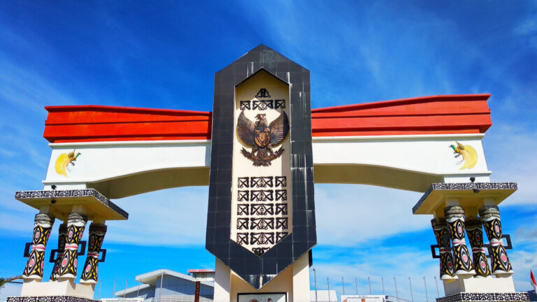 La frontera entre Indonesia y Papúa Nueva Guinea