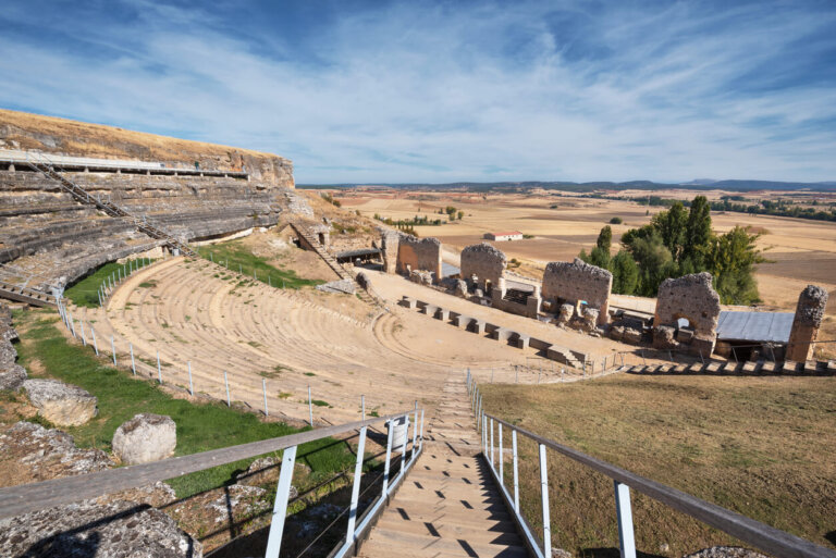 Las ruinas de la ciudad romana de Clunia