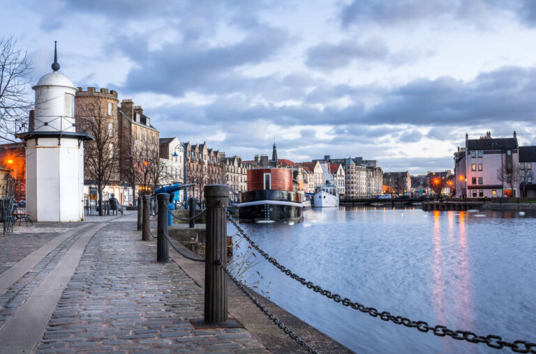Puerto de Leith, un lugar muy llamativo