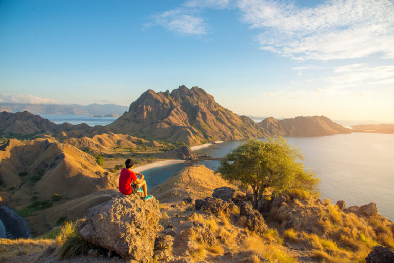 La pequeña Isla Padar en Indonesia