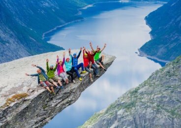 El impresionante balcón de Trolltunga en Noruega