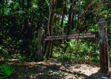 El Parque Nacional de Ujung Kulon en Indonesia