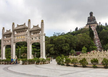 Ngong Ping en la isla de Lantau, un lugar maravilloso