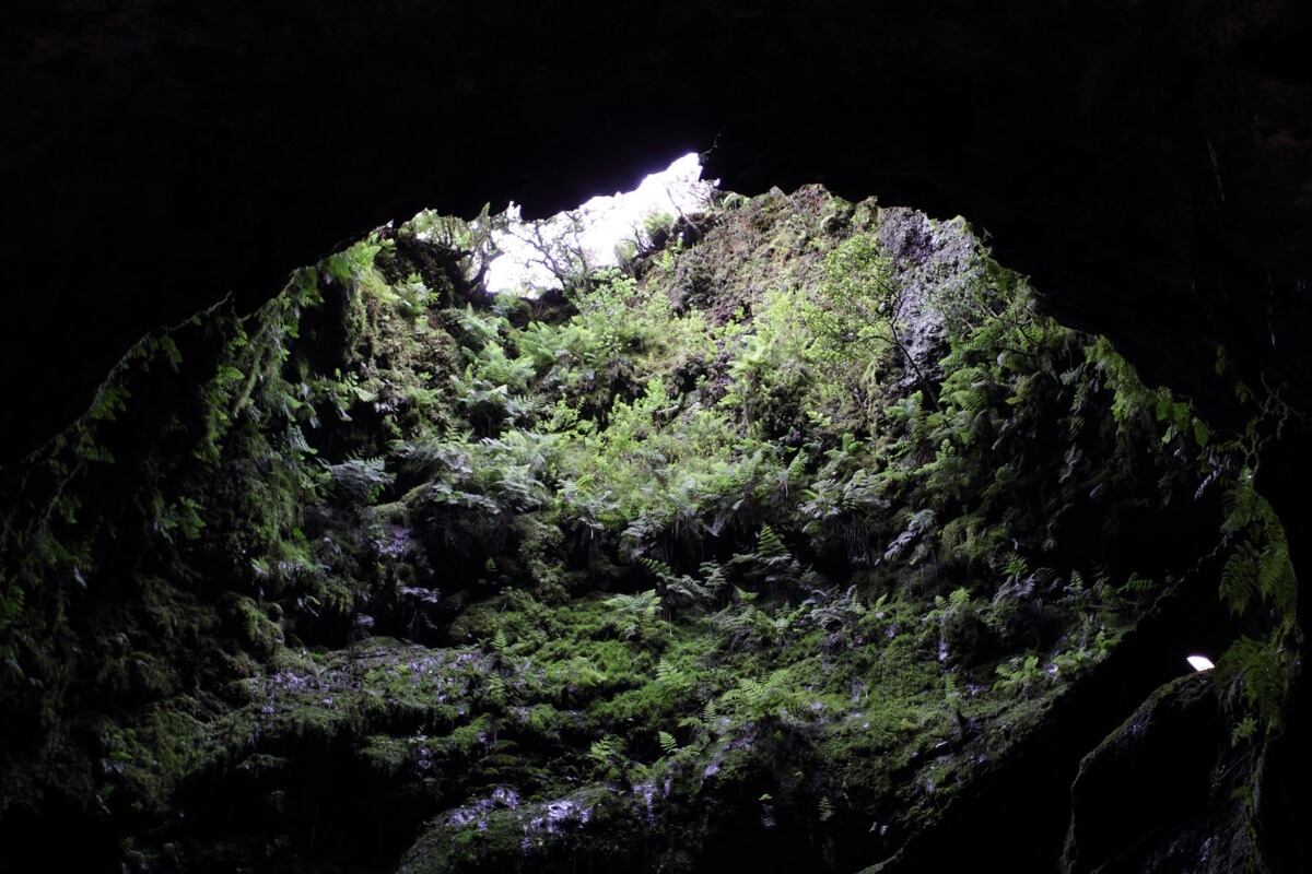 Cuevas en la isla de Terceira, en el archipiélago de Angra. 