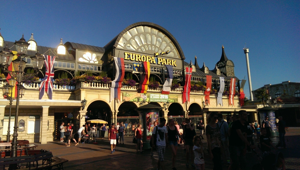 Entrada a Europa Park.