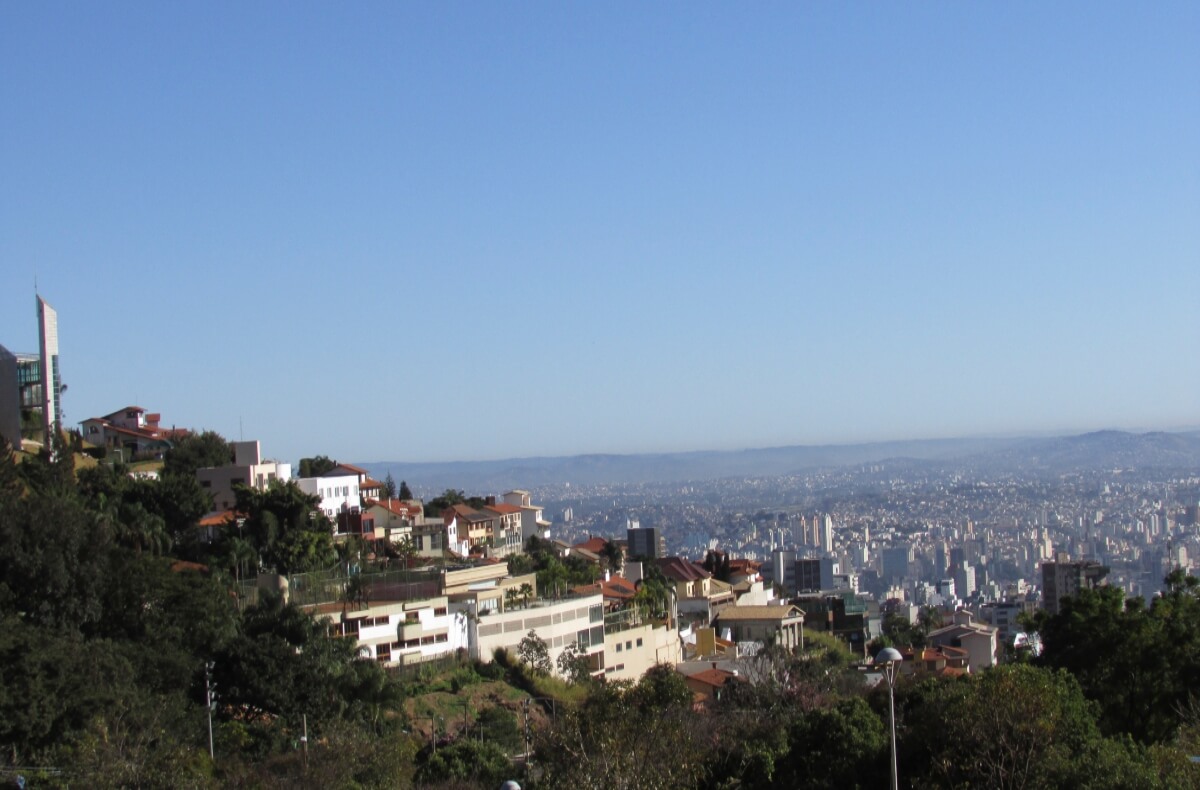 Paisaje de Belo Horizonte, una de las ciudades para ver en Minas Gerais.