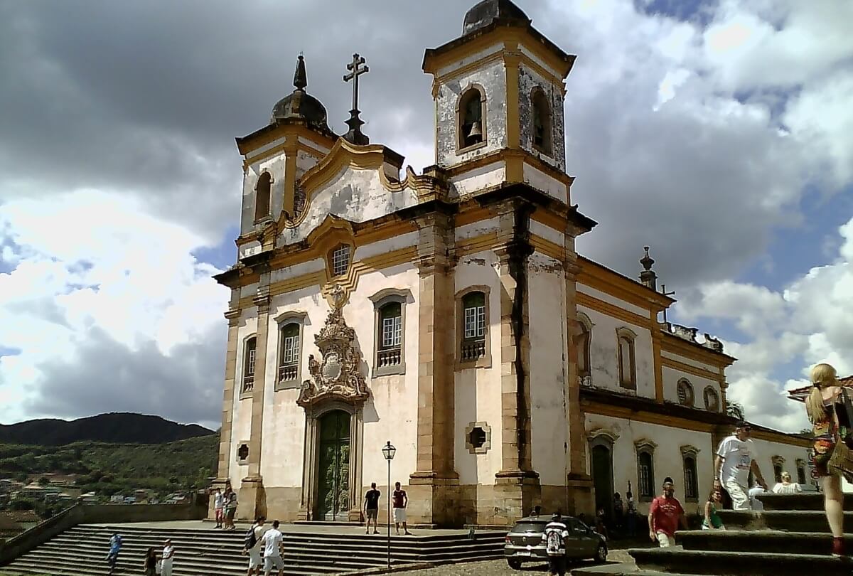 Iglesia en Marina, estado de Minas Gerais.