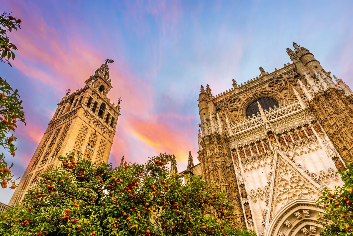 La catedral y la Giralda, en Sevilla. 