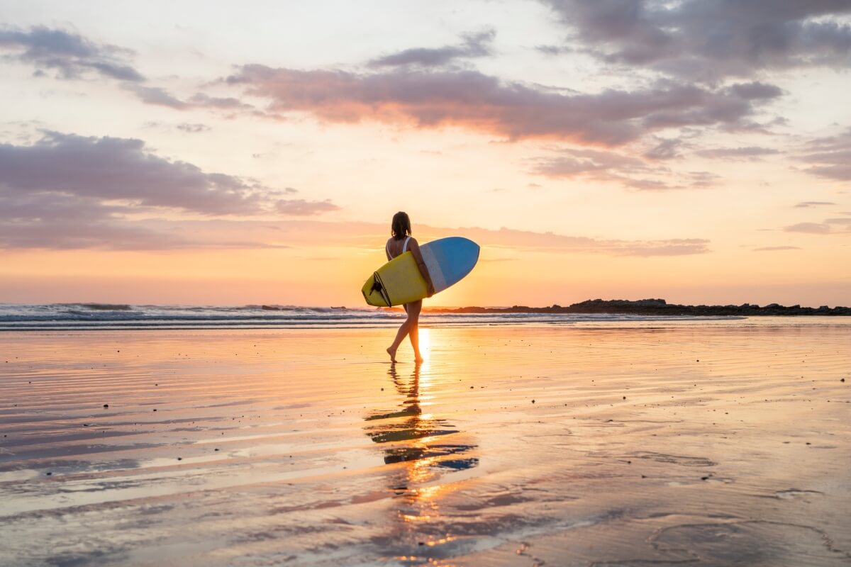 Mujer en la playa
