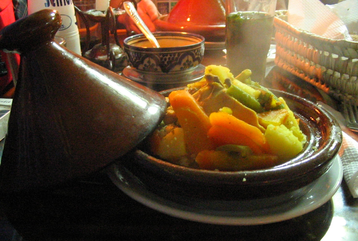Plato de Tajín, en Marruecos.