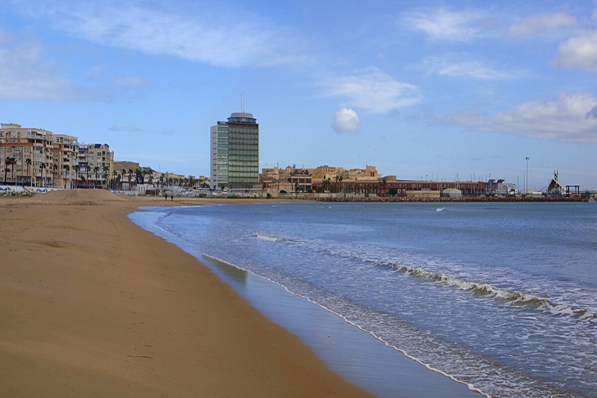 Playa de San Lorenzo, en Melilla. 