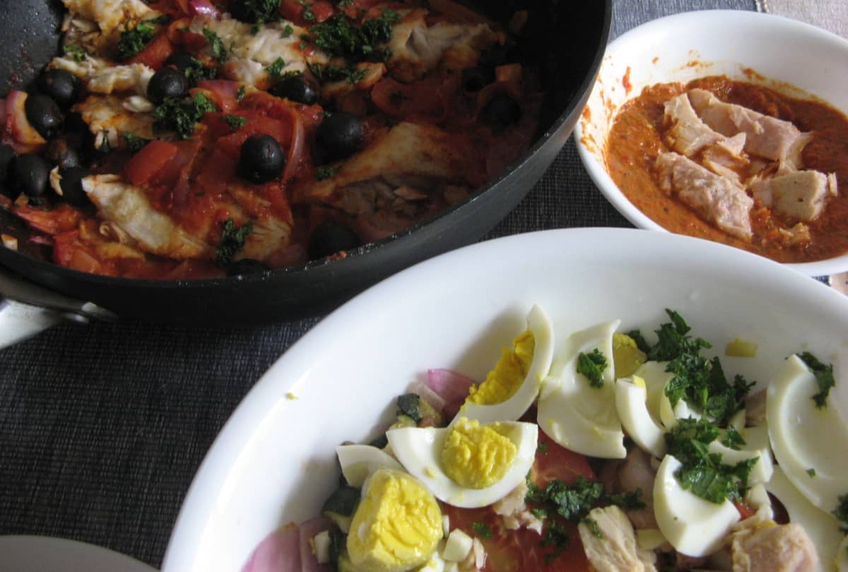 Ensalada de Mechouia: uno de los platos más populares de Túnez.